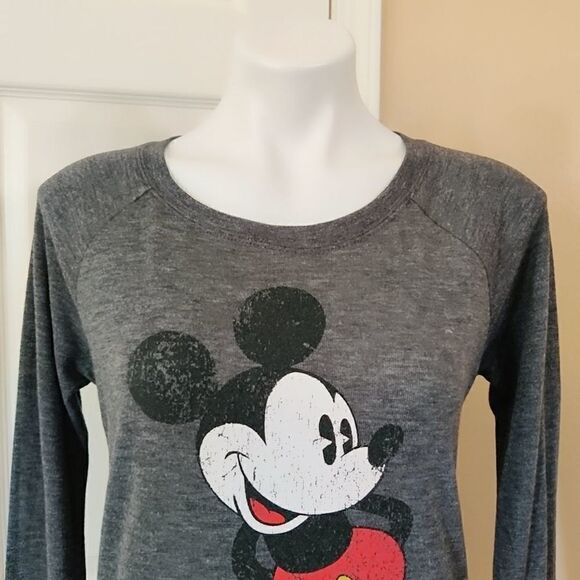 Disney Mickey Mouse long sleeve graphic tee sz M - Picture 3 of 10
